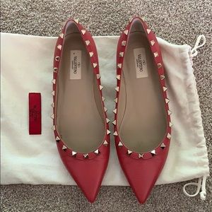 Valentino Studded Ballet Flats